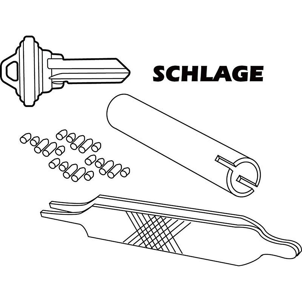 Prime-Line - E2402 - No. 5 Metal Re-Keying Kit - 1/Pack