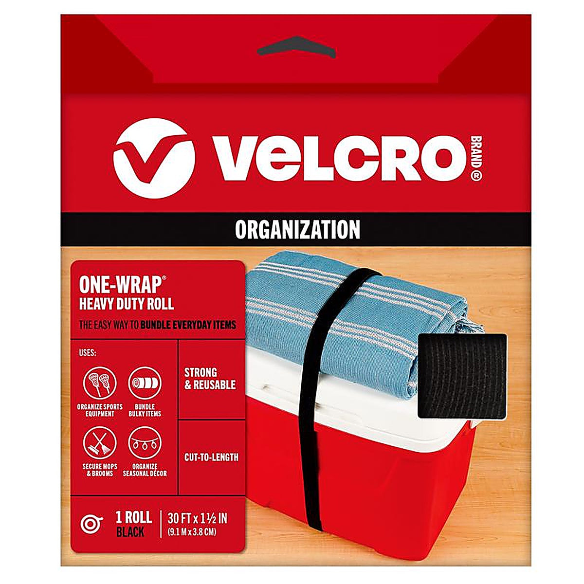 Velcro - 91372 - One-Wrap Strap 360 in. L - 1/Pack