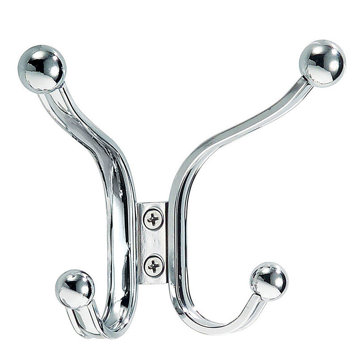 InterDesign - 53570 - 5.5 in. L Chrome Brown Steel Small/Medium York Lyra Quad Hook - 1/Pack
