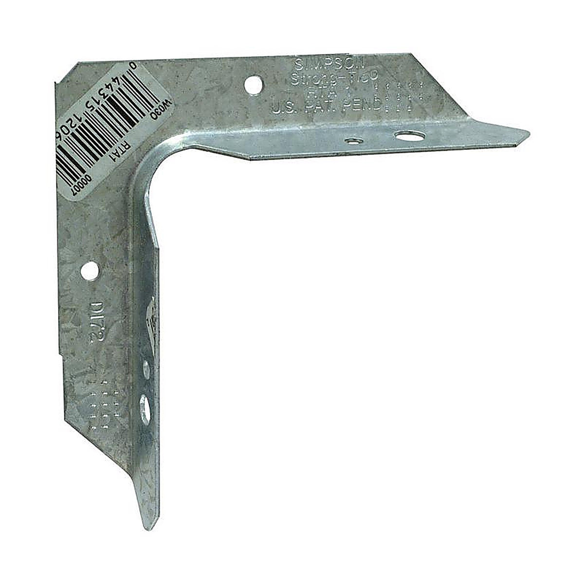 Simpson Strong-Tie - RTA1 - 3.94 in. H x 3.94 in. W 18 Ga. Galvanized Steel Rigid Tie Angle