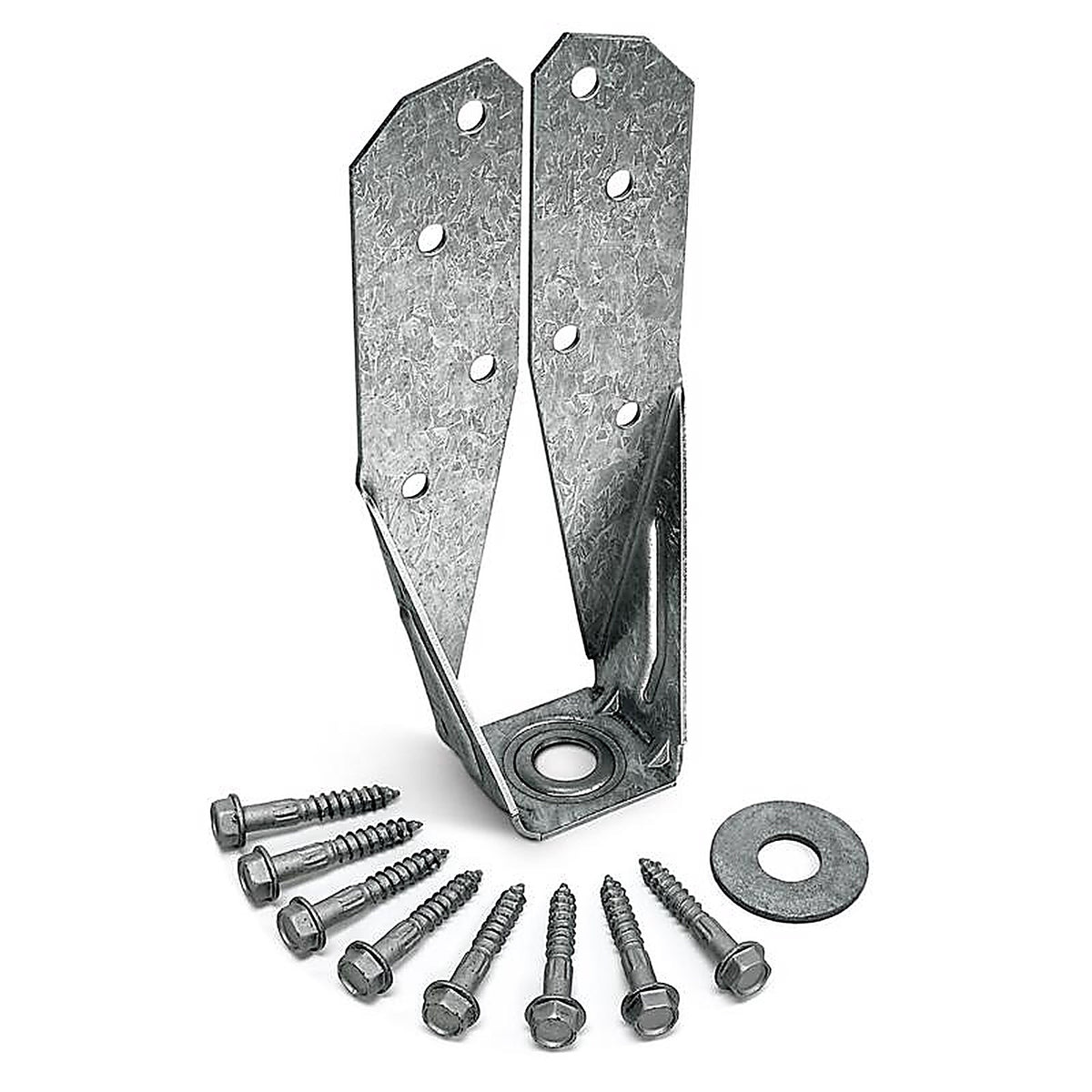Simpson Strong-Tie - DTT2Z - ZMax 7.03 in. H X 3.25 in. W 14 Ga. Steel Deck Tension Tie