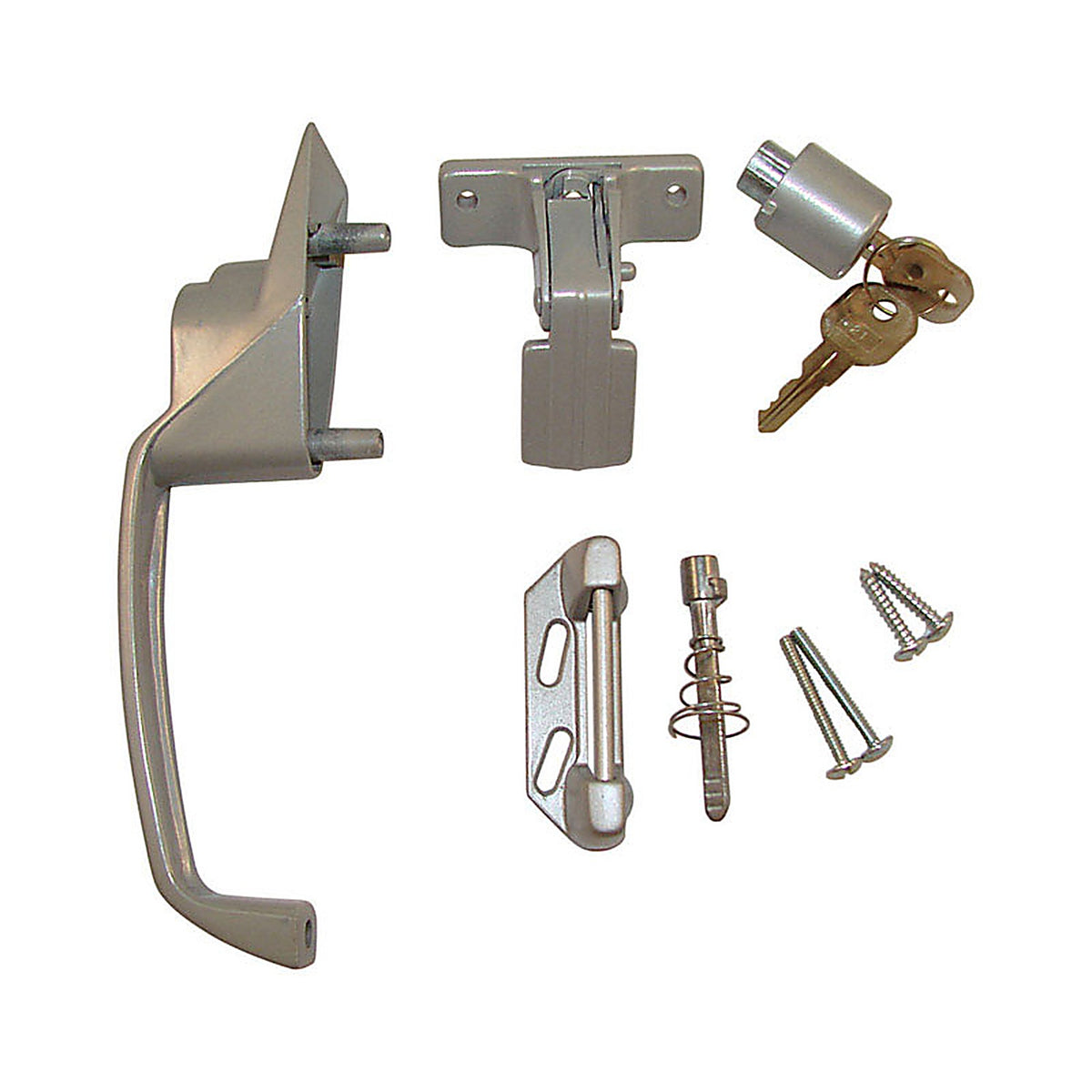 Barton Kramer - 328C - Matte Screen Door Handle With Key