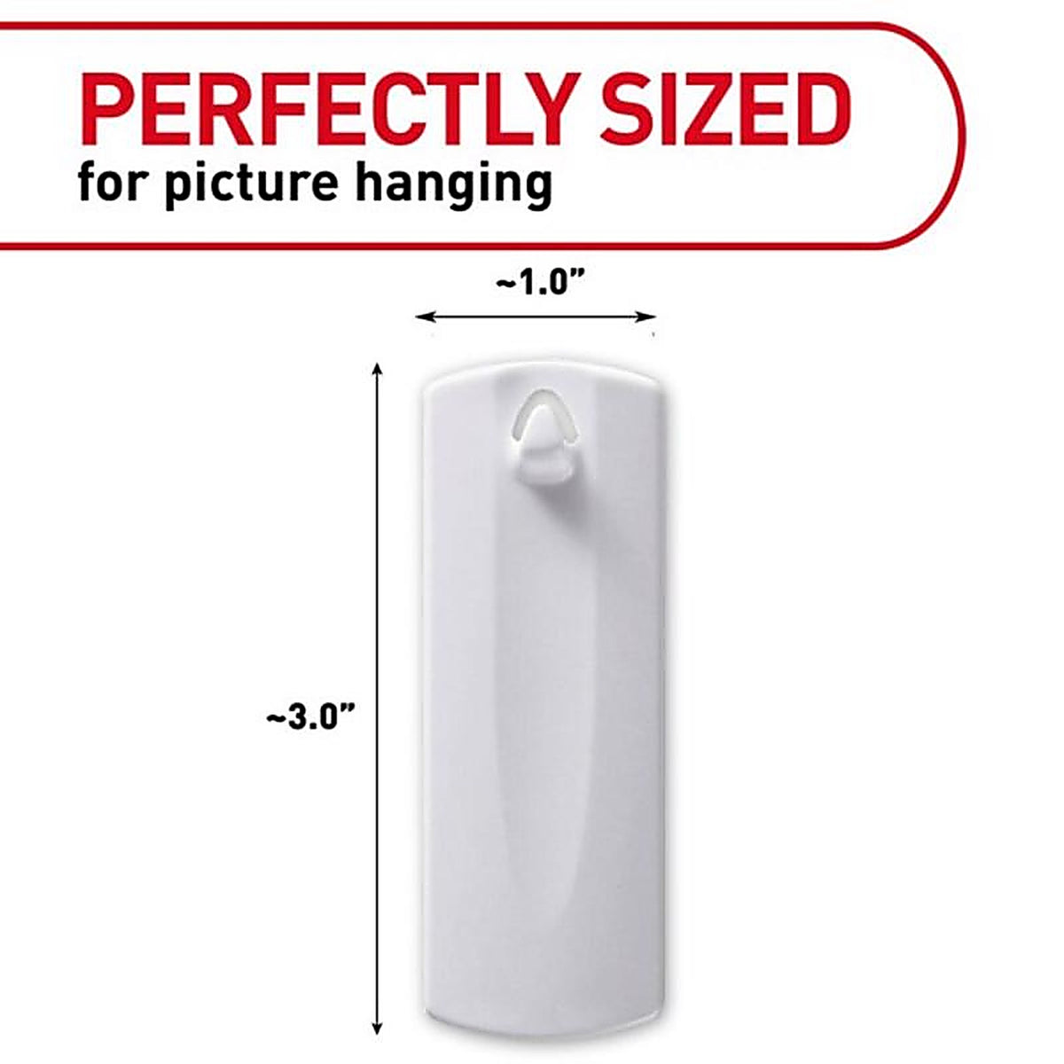 3M - 17042-ES - Command White Plastic Sawtooth - 3/Pack Picture Hanger