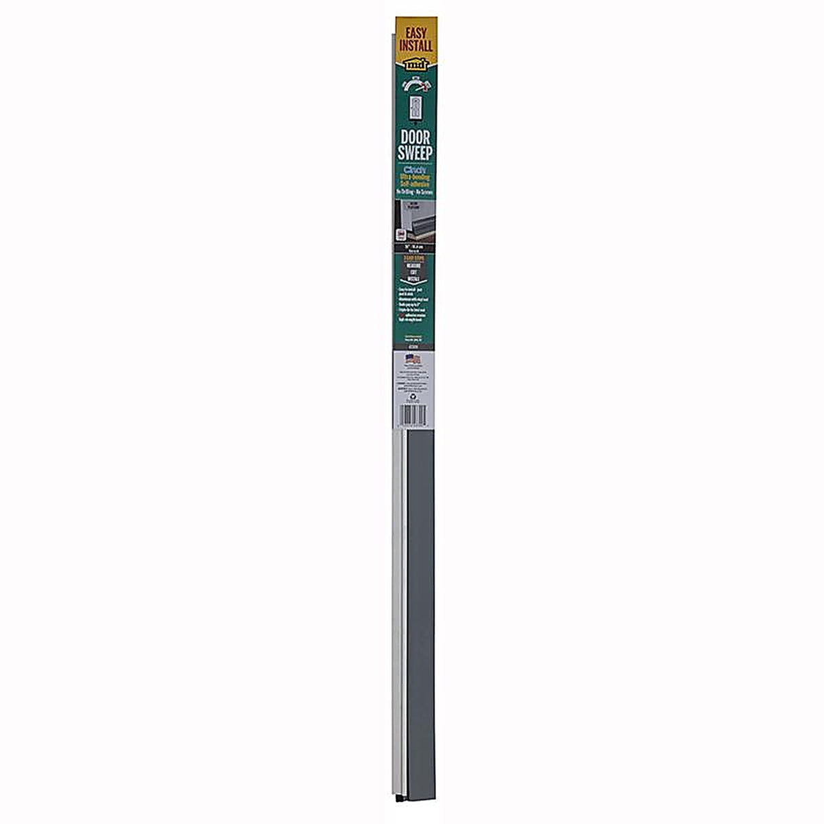M-D - 43300 - Cinch Silver Aluminum/Vinyl Weatherstrip For Doors, Doors 36 in. L x 1/4 in.