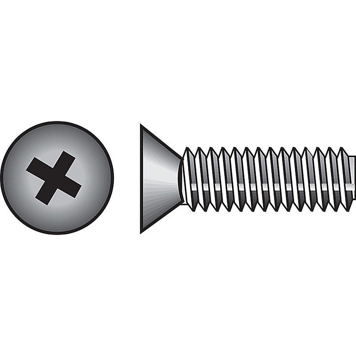 Hillman - 101149 - No. 1/4-20 in. X 4 in. L Phillips Flat Head Zinc-Plated Steel Machine Screws 100 pk