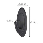 3M - 17086S-AWES - Medium Plastic Terrace Hooks 3-1/4 in. L - 2/Pack