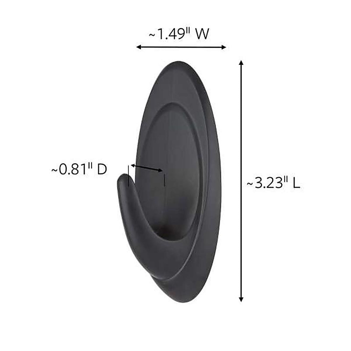 3M - 17086S-AWES - Medium Plastic Terrace Hooks 3-1/4 in. L - 2/Pack