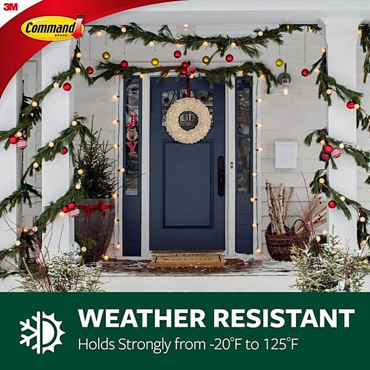 3M - 17091CLR-AWES - Medium Plastic Windows Hook 2-3/8 in. L - 2/Pack