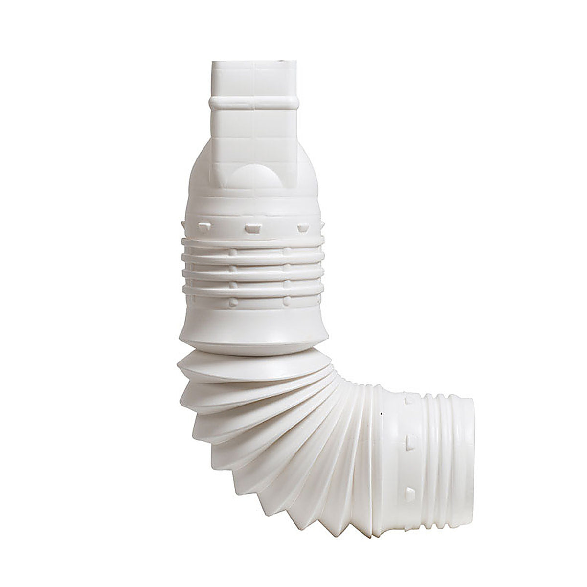 Amerimax - ADP53129 - Flex-A-Spout 3.75 in. H X 4 in. W X 16 in. L White Vinyl Flexible Downspout Extension