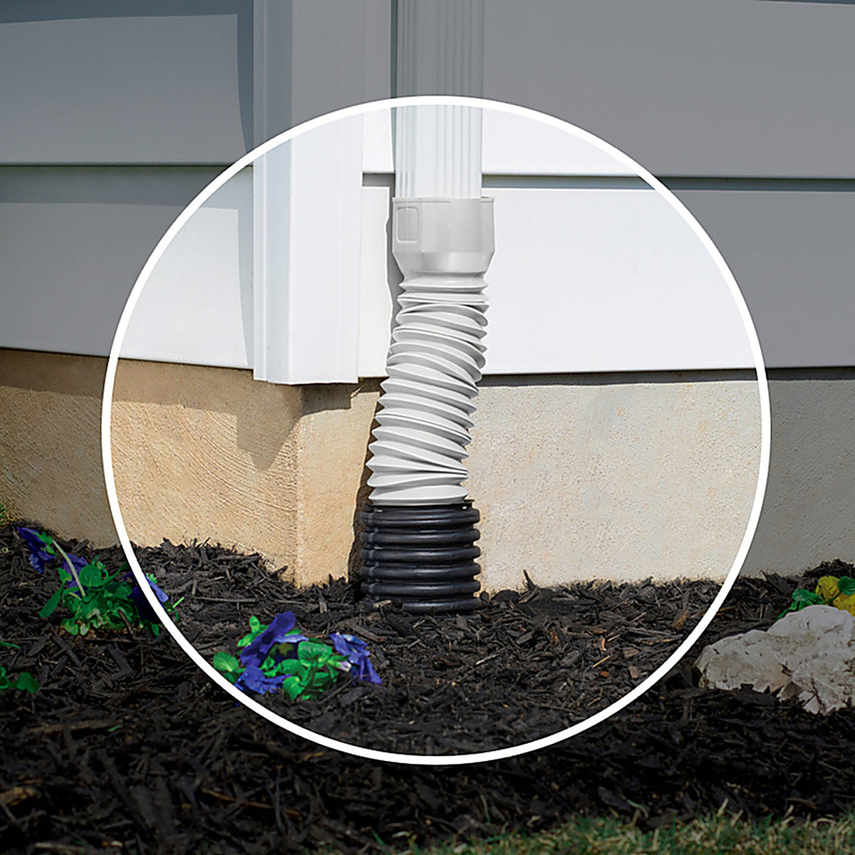 Amerimax - ADP53129 - Flex-A-Spout 3.75 in. H X 4 in. W X 16 in. L White Vinyl Flexible Downspout Extension