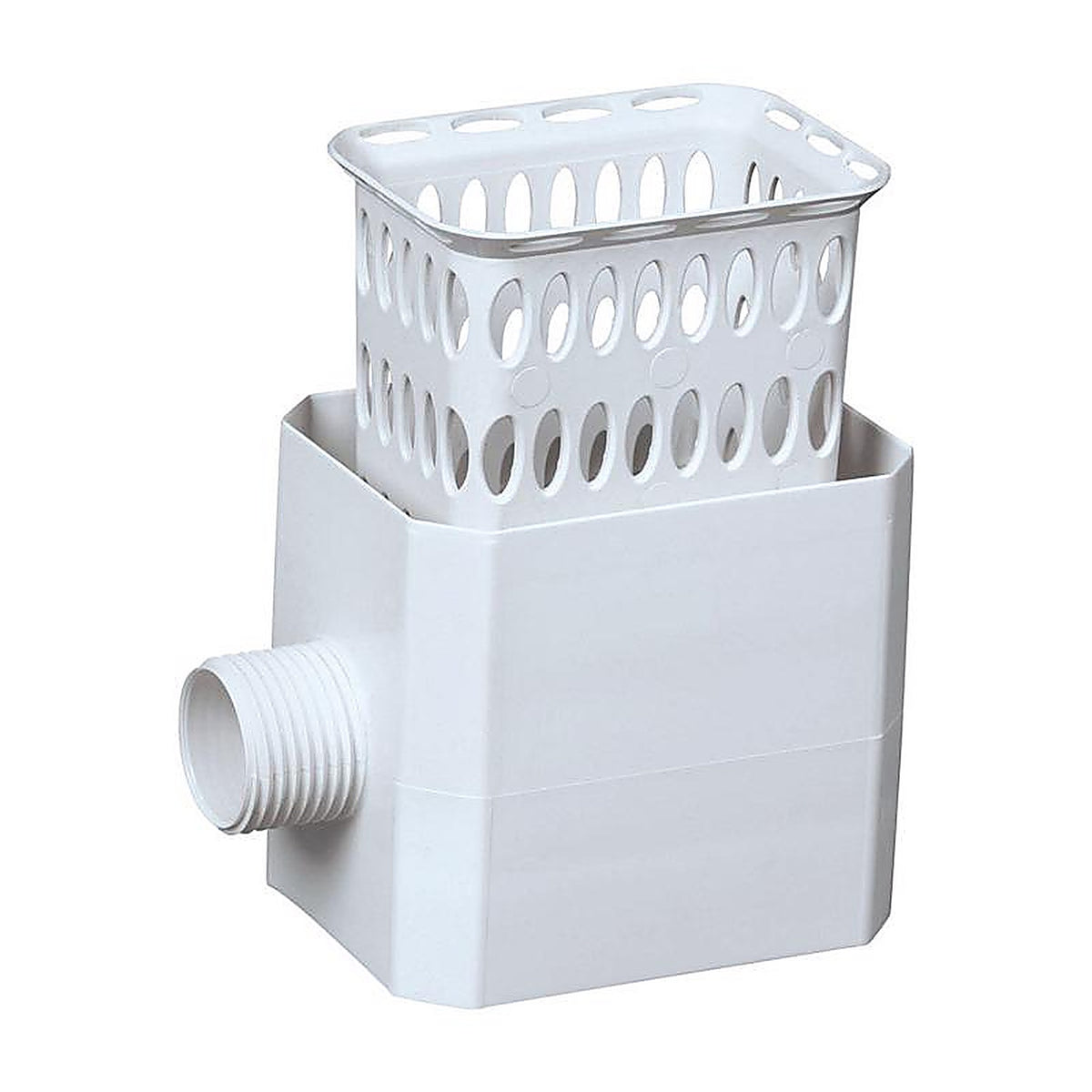 Amerimax - 37042 - 2.5 in. H X 4.25 in. W X 4.75 in. L White Plastic Rainwater Colander