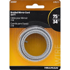 Hillman - 122067 - Galvanized Silver Picture Hanging Cord 75 lb. - 1/Pack