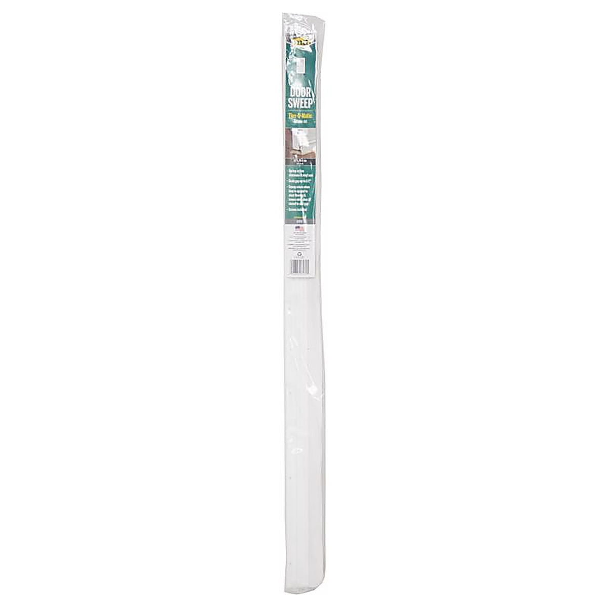M-D - 7179 - White Aluminum Sweep For Doors, Garage Doors 3 ft. L x 2 in.