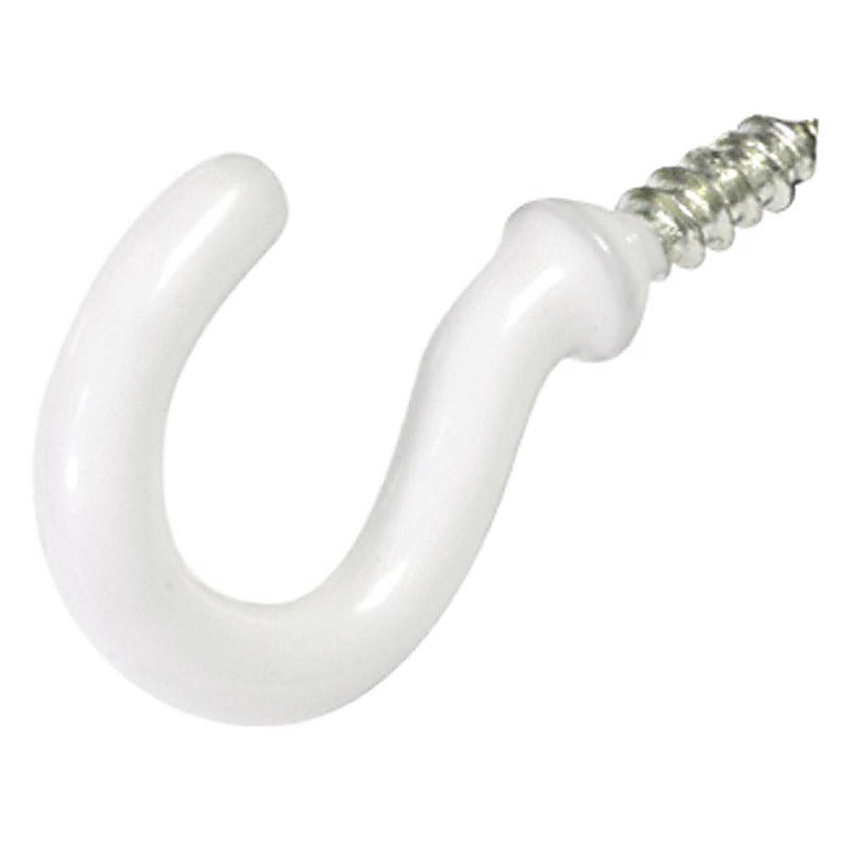 OOK - 122236 - Small Vinyl Coated White Steel 7/8 in. L Hook 1 lb. - 6/Pack