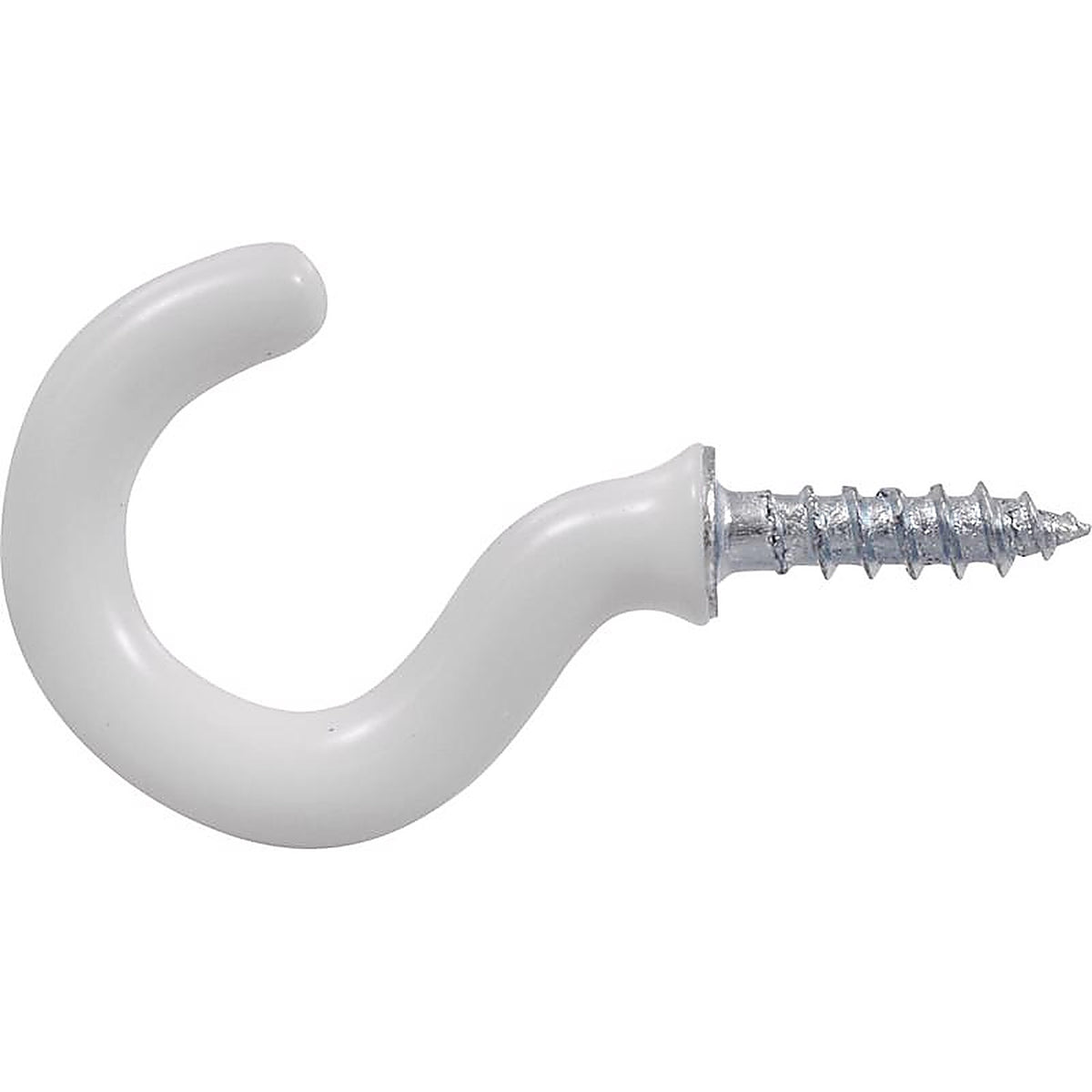 OOK - 122236 - Small Vinyl Coated White Steel 7/8 in. L Hook 1 lb. - 6/Pack