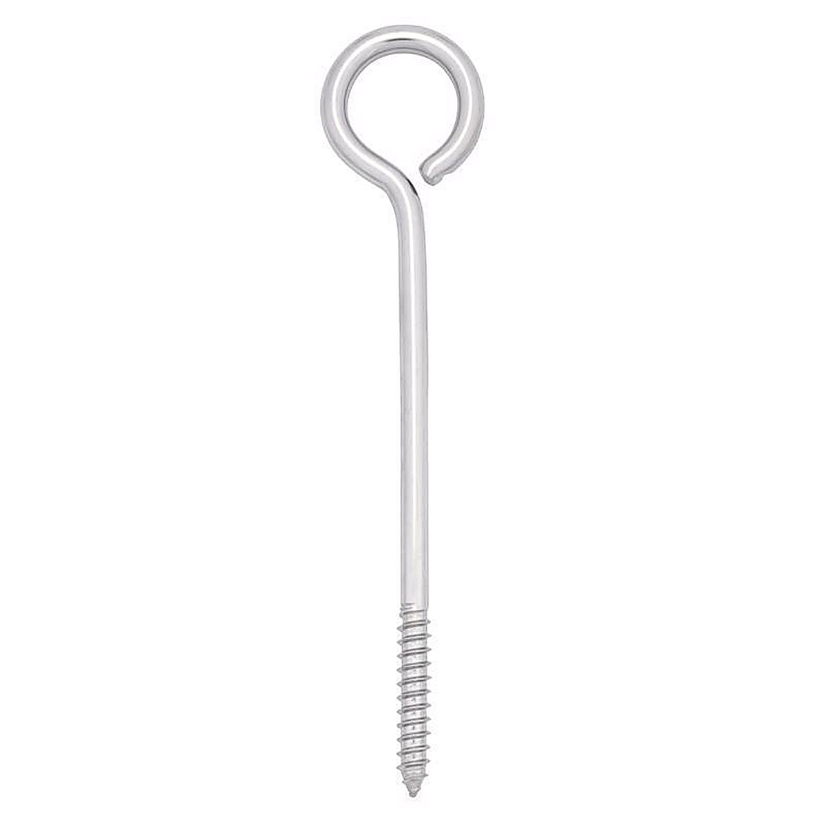 Hampton - 02-3463-411 - 3/8 in. x 8 in. L Stainless Stainless Steel Lag Thread Eyebolt