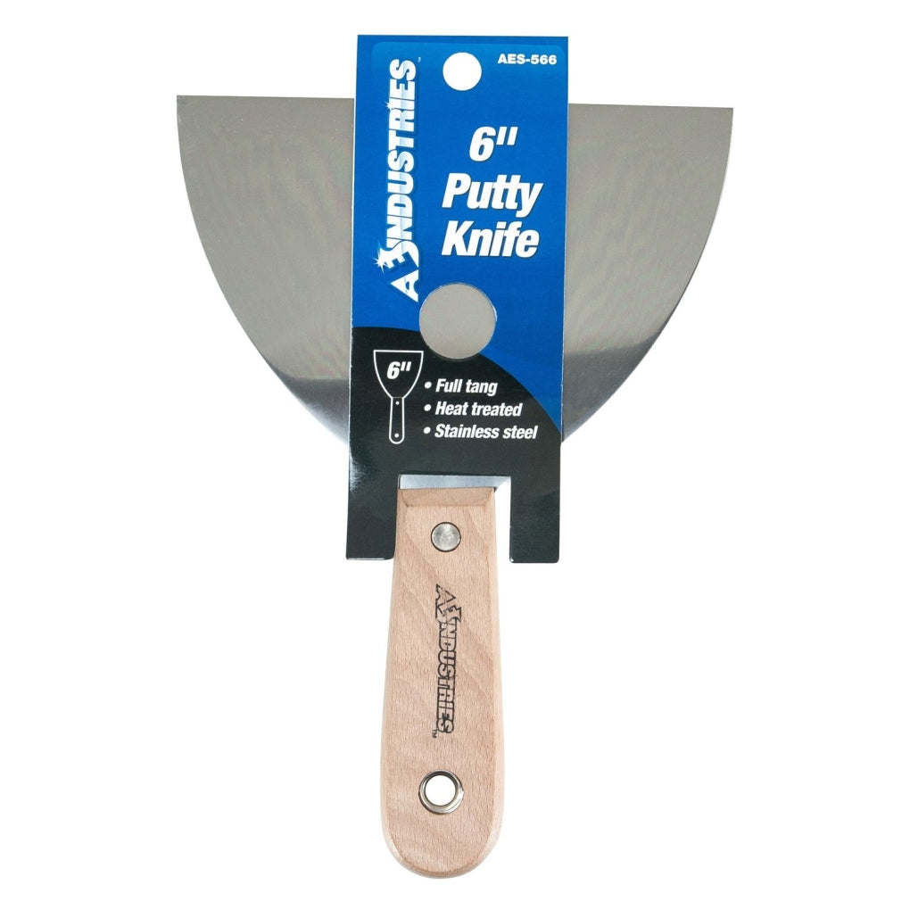 AES|566|Putty Knife, 6 in W, Steel