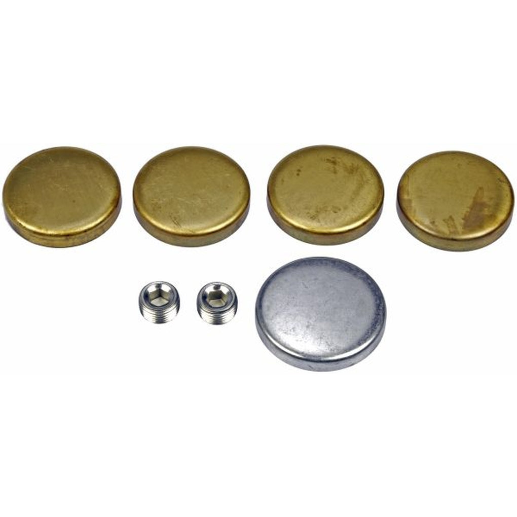 Dorman|567-017|Amc Brass Expansion Plug Kit, 5 Expansion Plugs, 2 Pipe Plugs