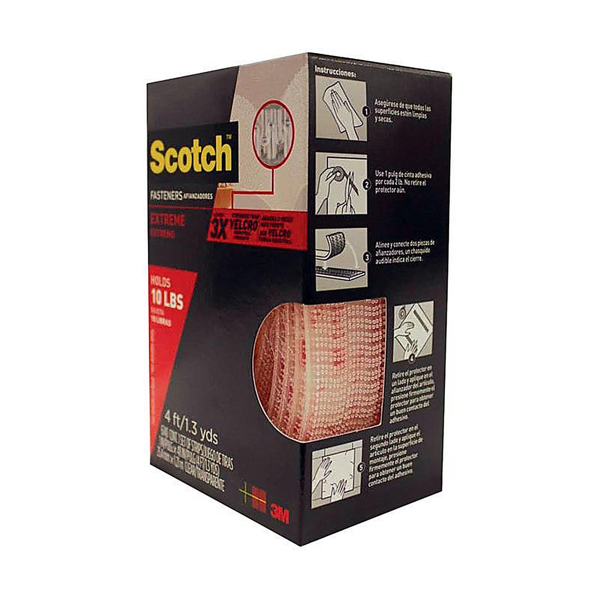 3M - RF6740 - Scotch Medium Foam Hook and Loop Fastener 48 in. L - 1/Pack