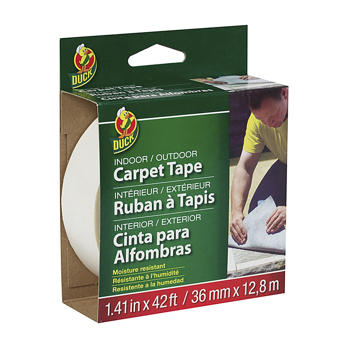 Duck - 286373 - 1.41 W x 42 ft. L Polyester Indoor and Outdoor Carpet Tape