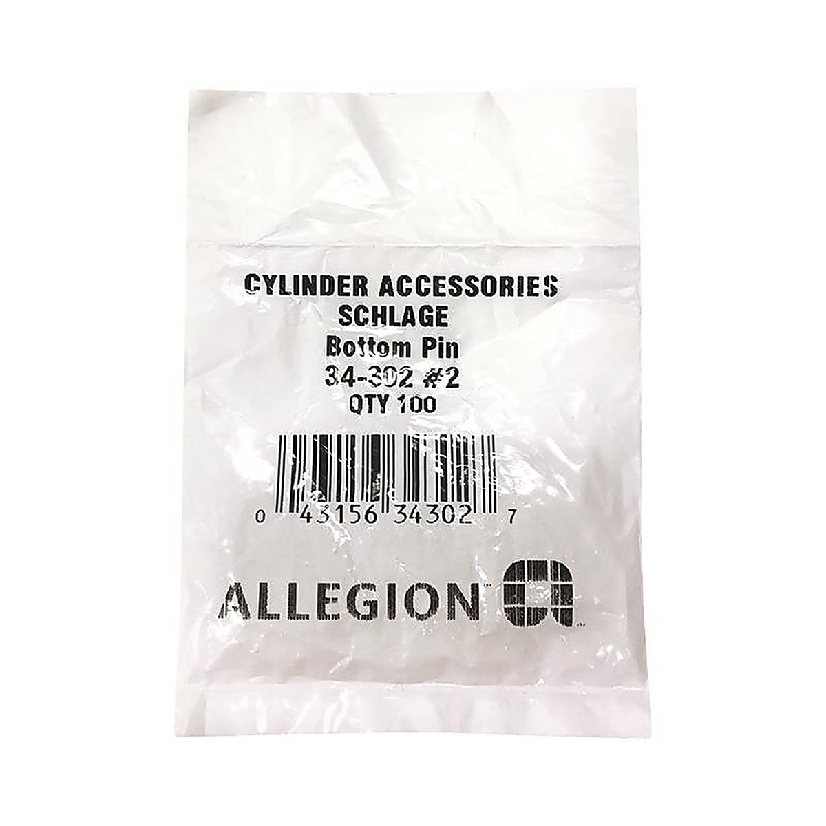 Schlage - 34-302 - F-Series No. 2 Metal Lock Bottom Pins 100 pk