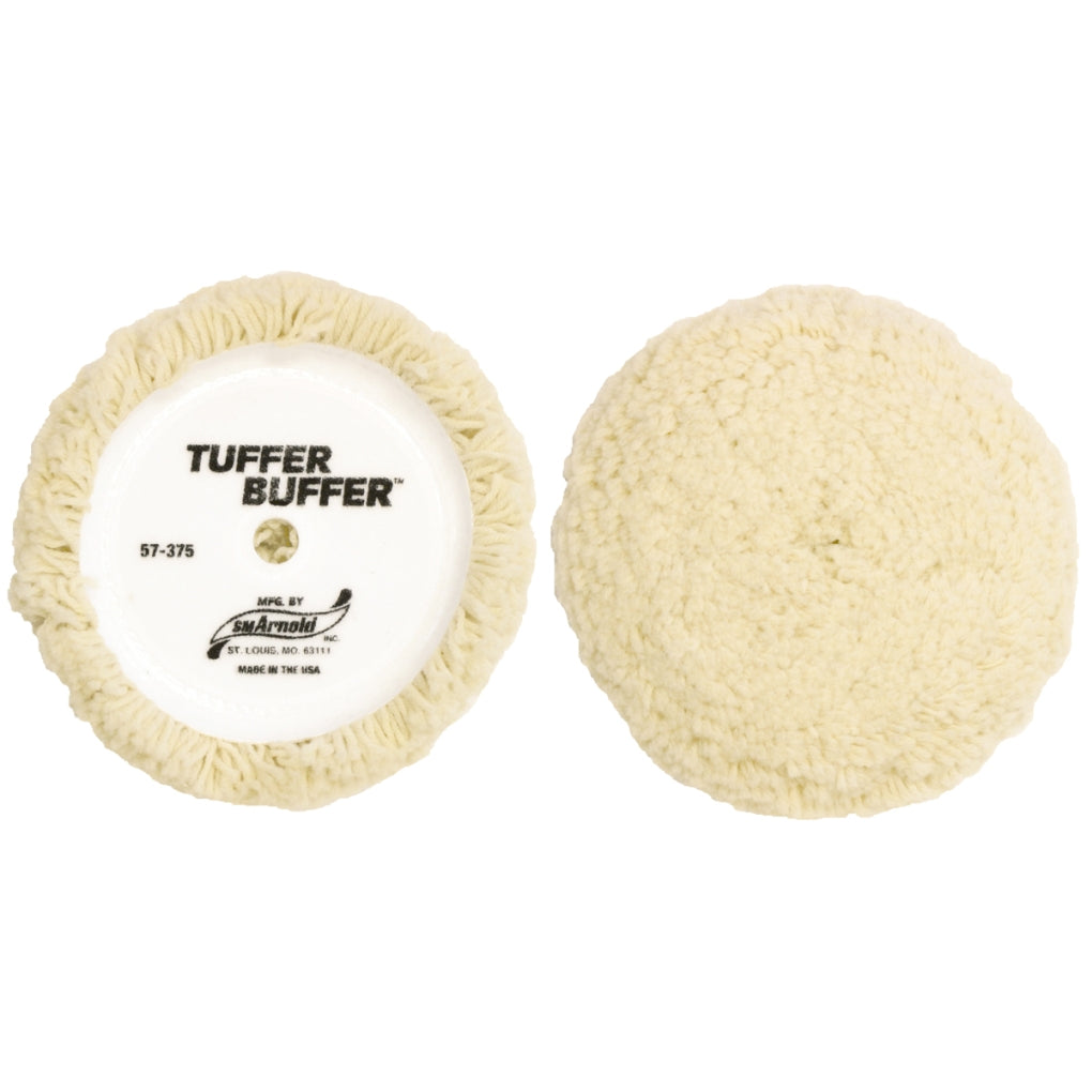 SM Arnold - 57-375 - Tuffer Buffer, 7.50 in Diameter 1.5 in Wool