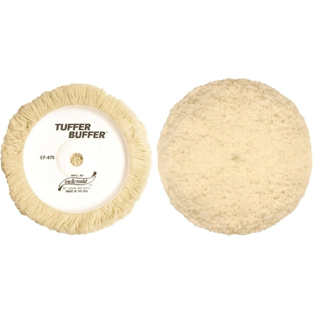 SM Arnold - 57-475 - Tuffer Buffer, 7.50 in Diameter 2 in Wool
