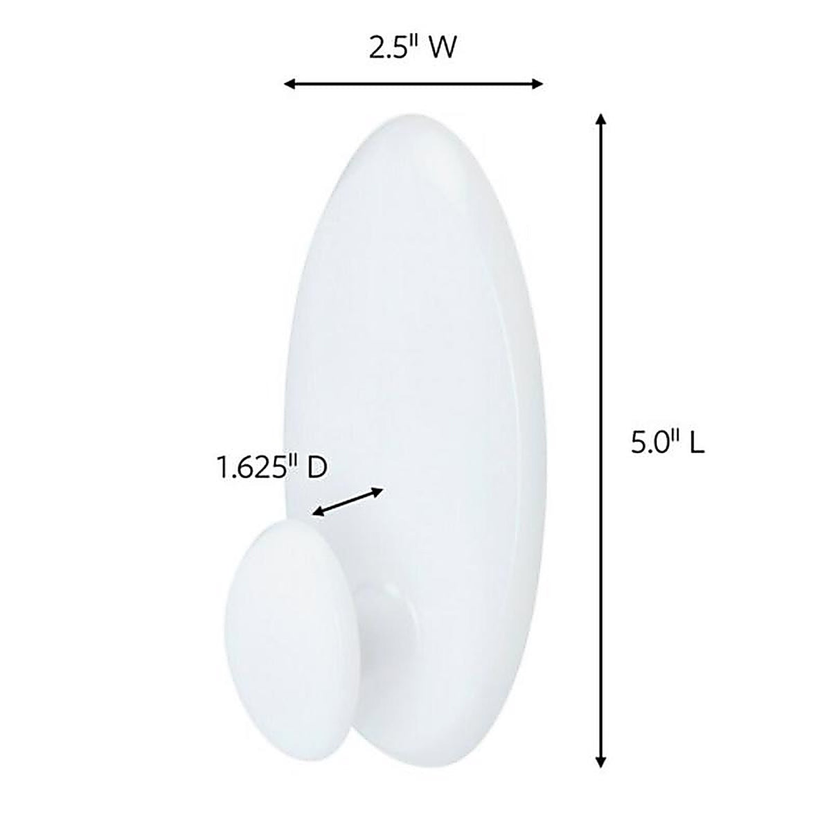 3M - 17019-ES - Large Plastic Clothes Hanger 5 in. L - 1/Pack