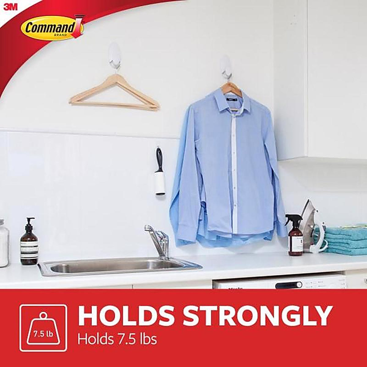 3M - 17019-ES - Large Plastic Clothes Hanger 5 in. L - 1/Pack