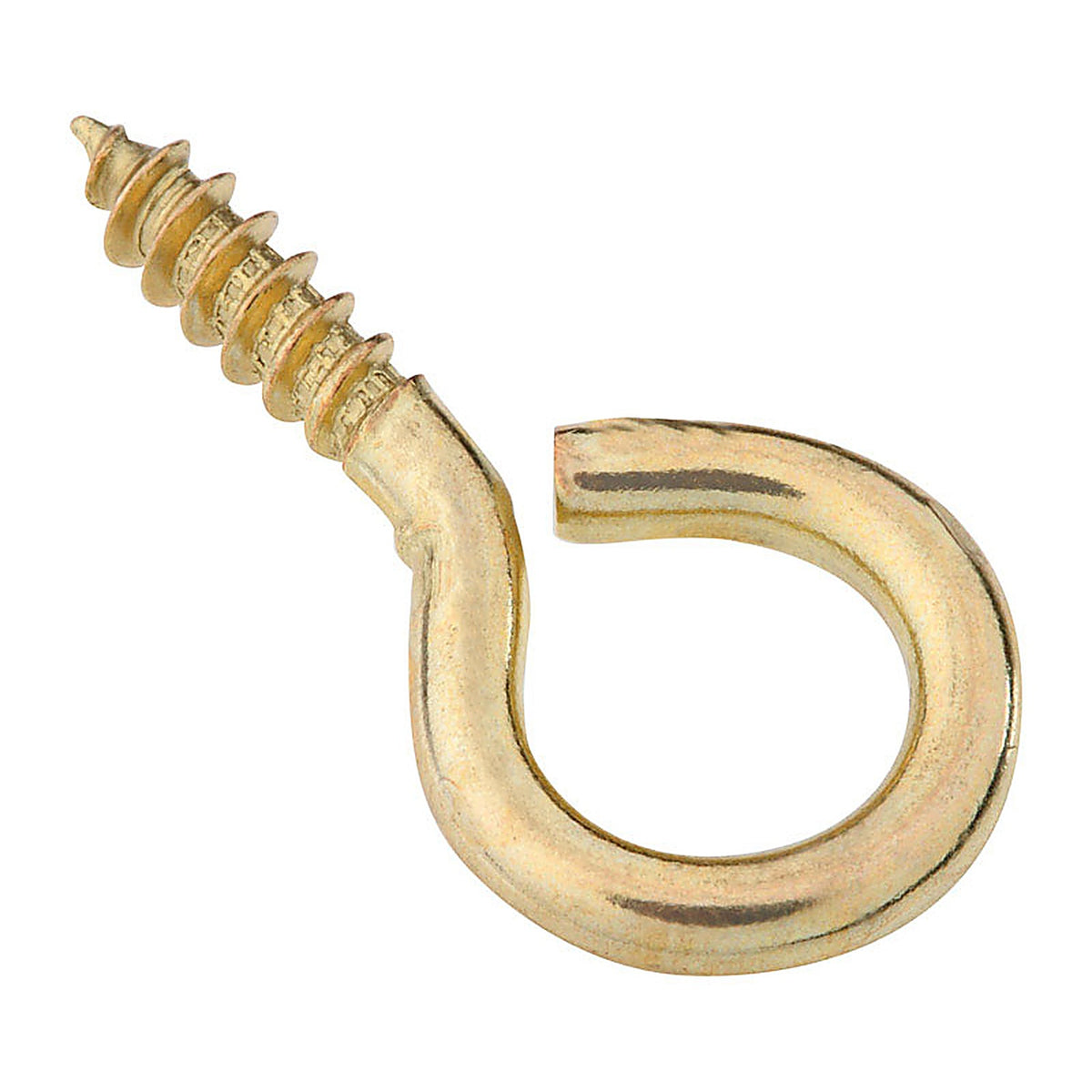 National Hardware - N119-289 - 0.14 in. Dia. x 1-3/8 in. L Polished Brass Screw Eye 20 lb. capacity - 4/Pack