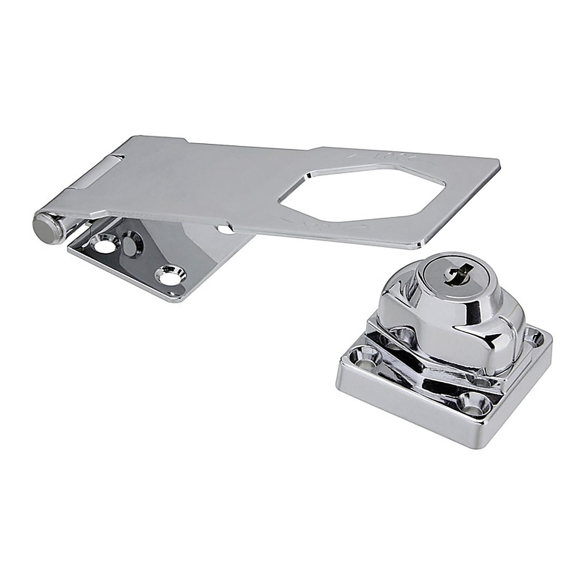 National Hardware - N183-780 - Chrome-Plated Zinc 4-1/2 in. L Keyed Hasp Lock 1