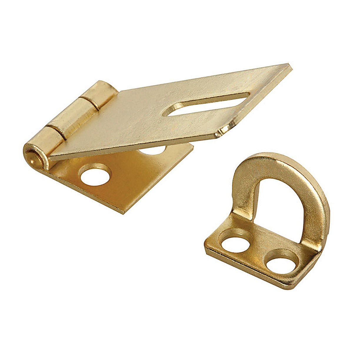 National Hardware - N102-053 - Brass-Plated Steel 1-3/4 in. L Safety Hasp 1