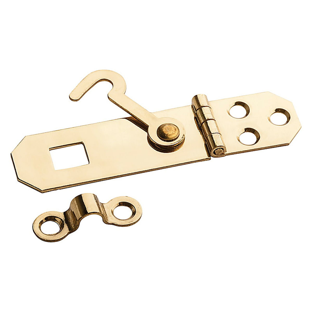 National Hardware - N211-912 - Solid Brass 2-3/4 in. L Hasp w/Hook 1