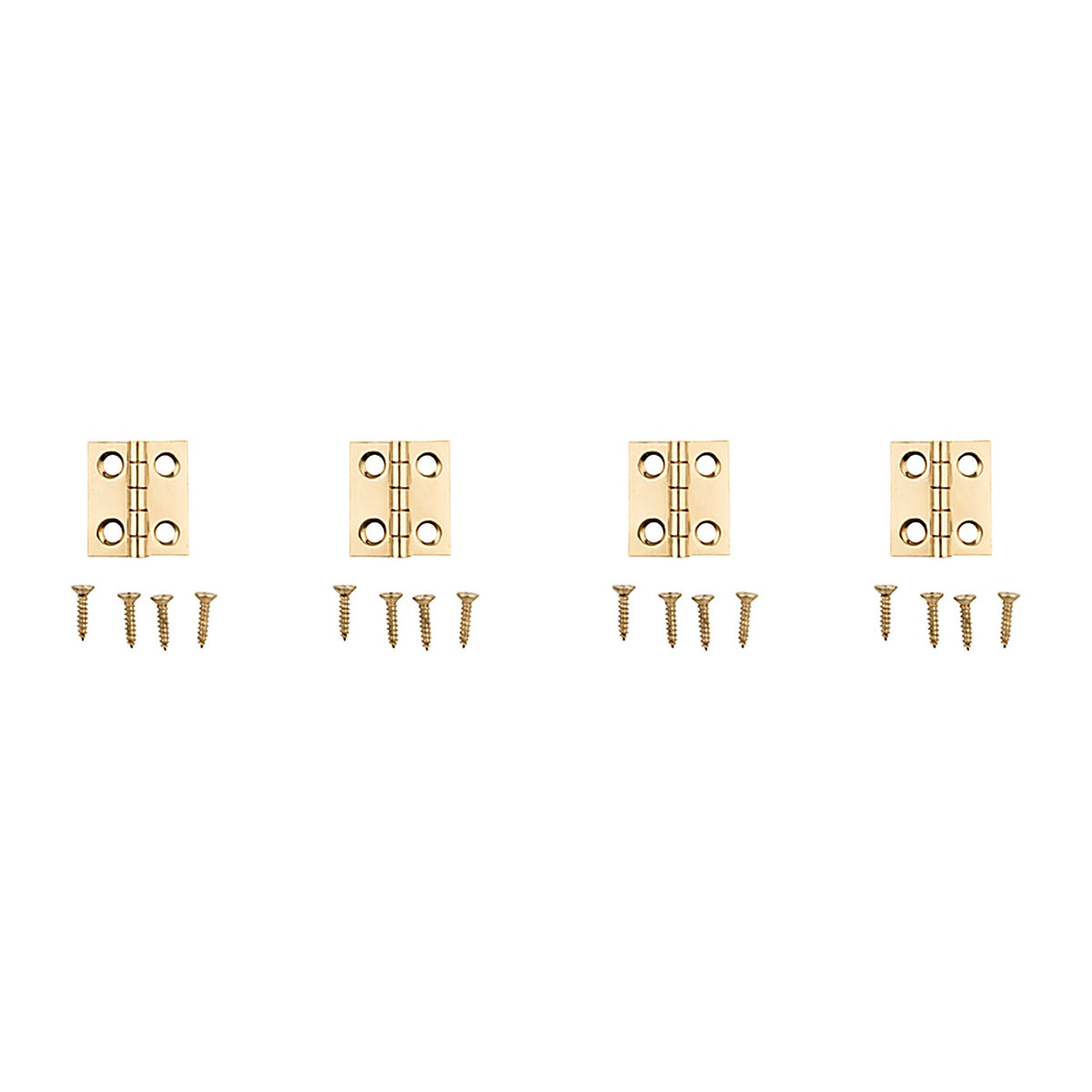 National Hardware - N211-276 - 3/4 in. L Solid Brass Door Hinge 4 pk