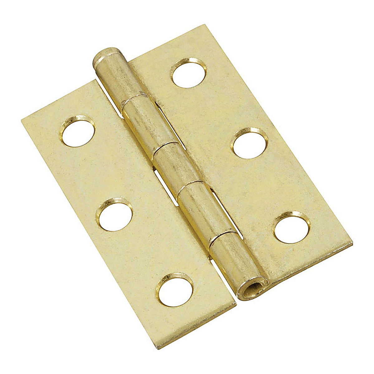 National Hardware - N141-960 - 2-1/2 in. L Brass-Plated Narrow Hinge - 2/Pack