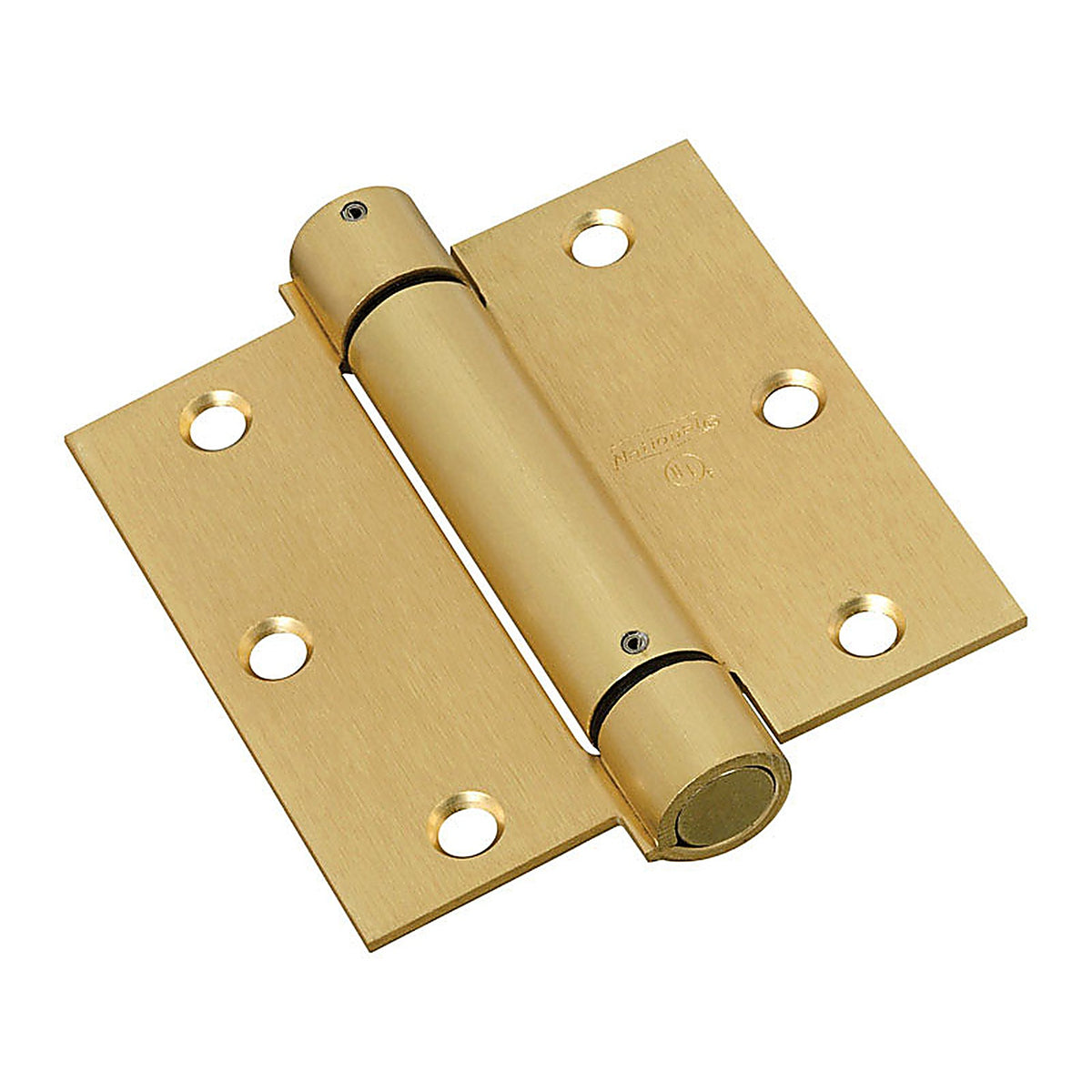 National Hardware - N184-556 - 3-1/2 in. L Brass-Plated Spring Hinge - 1/Pack