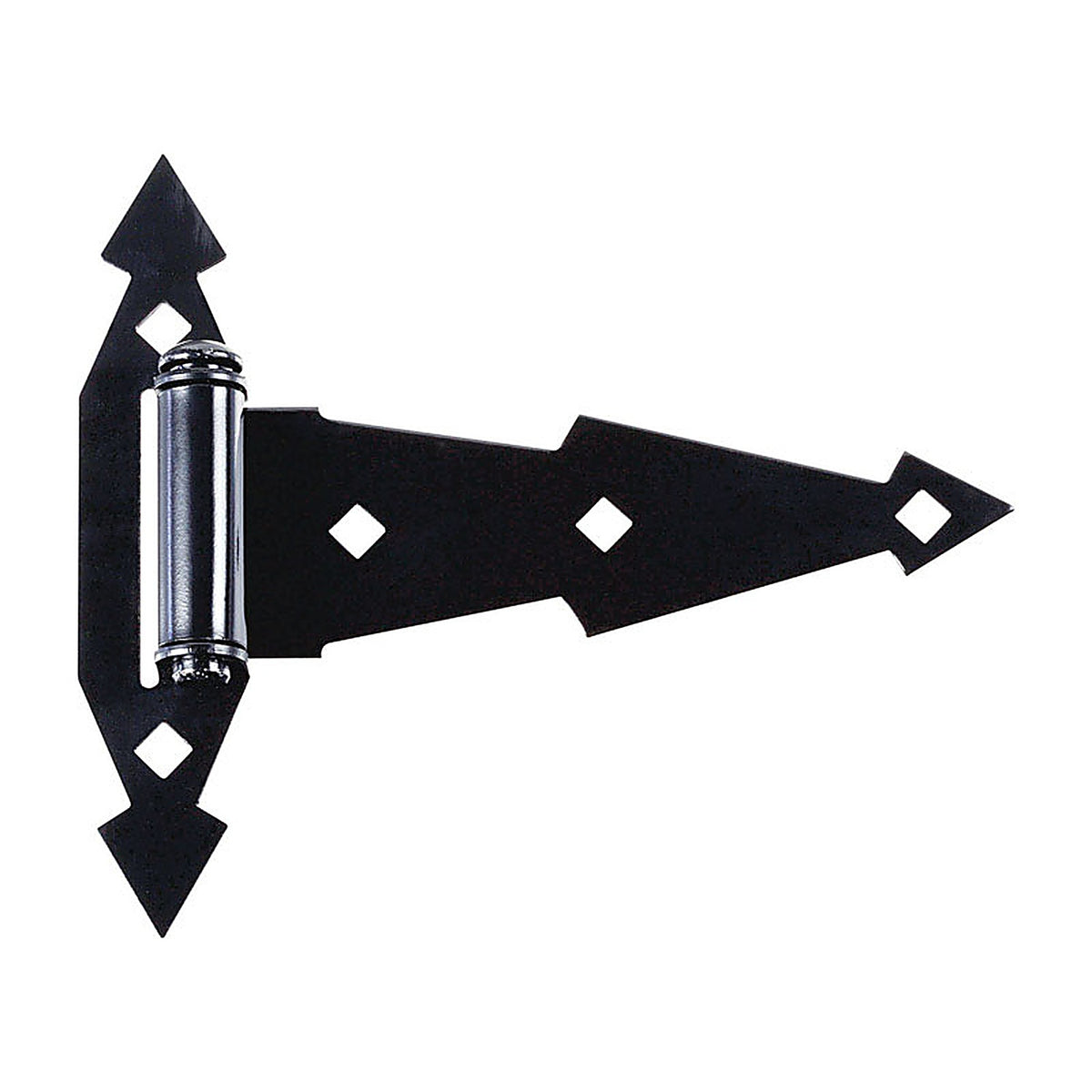 National Hardware - N165-480 - 7 in. L Black Ornamental T Hinge - 2/Pack