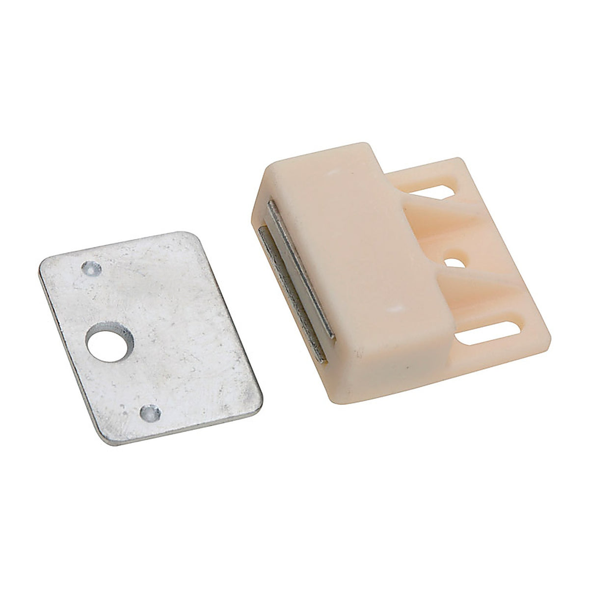 National Hardware - N149-823 - Magnecatch White Nylon/Steel 1 in. - 1/Pack Cabinet Catch