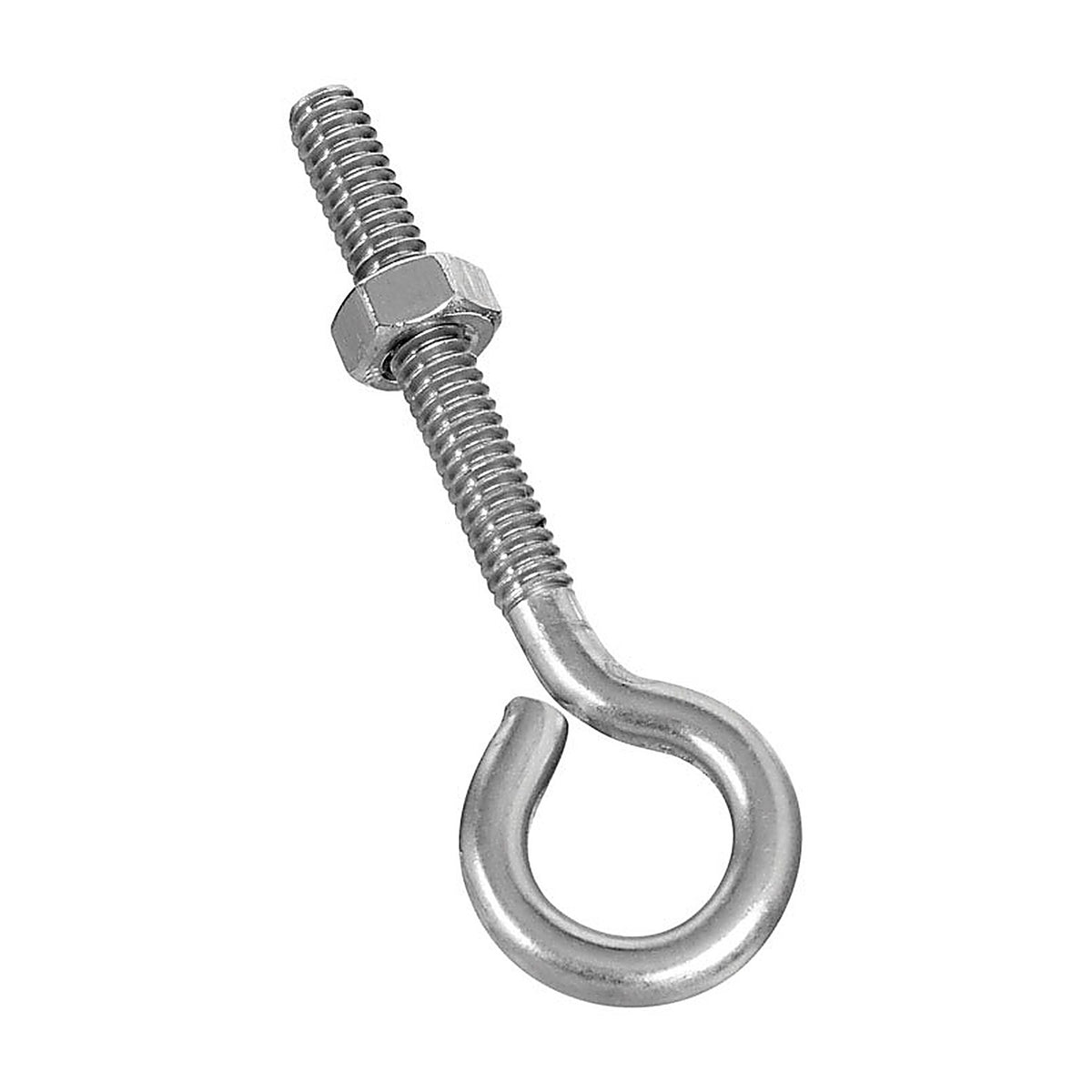 National Hardware - N221-598 - 1/4 in. X 3 in. L Stainless Steel Eyebolt Nut Included