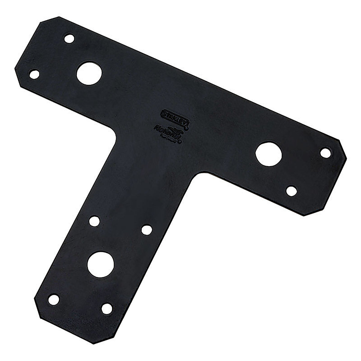 National Hardware - N266-471 - 6 in. H x 5 in. W x 0.07 in. D Black Steel Flat Tee Plate