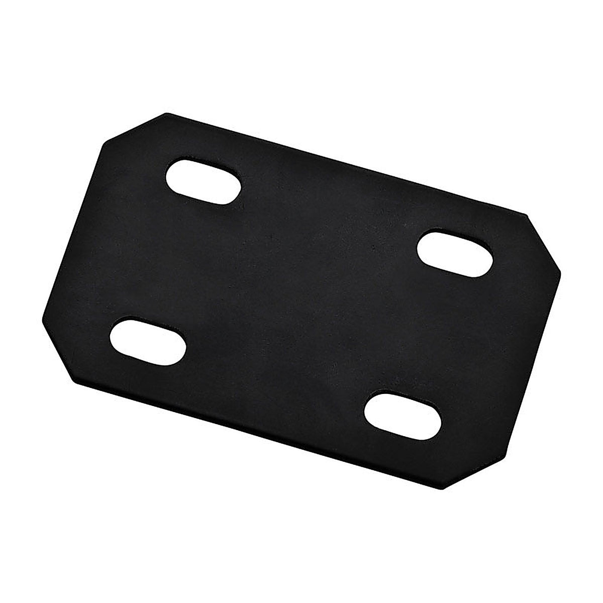 National Hardware - N351-462 - 4.7 in. H x 3 in. W x 0.125 in. D Black Carbon Steel Flat Mending Plate