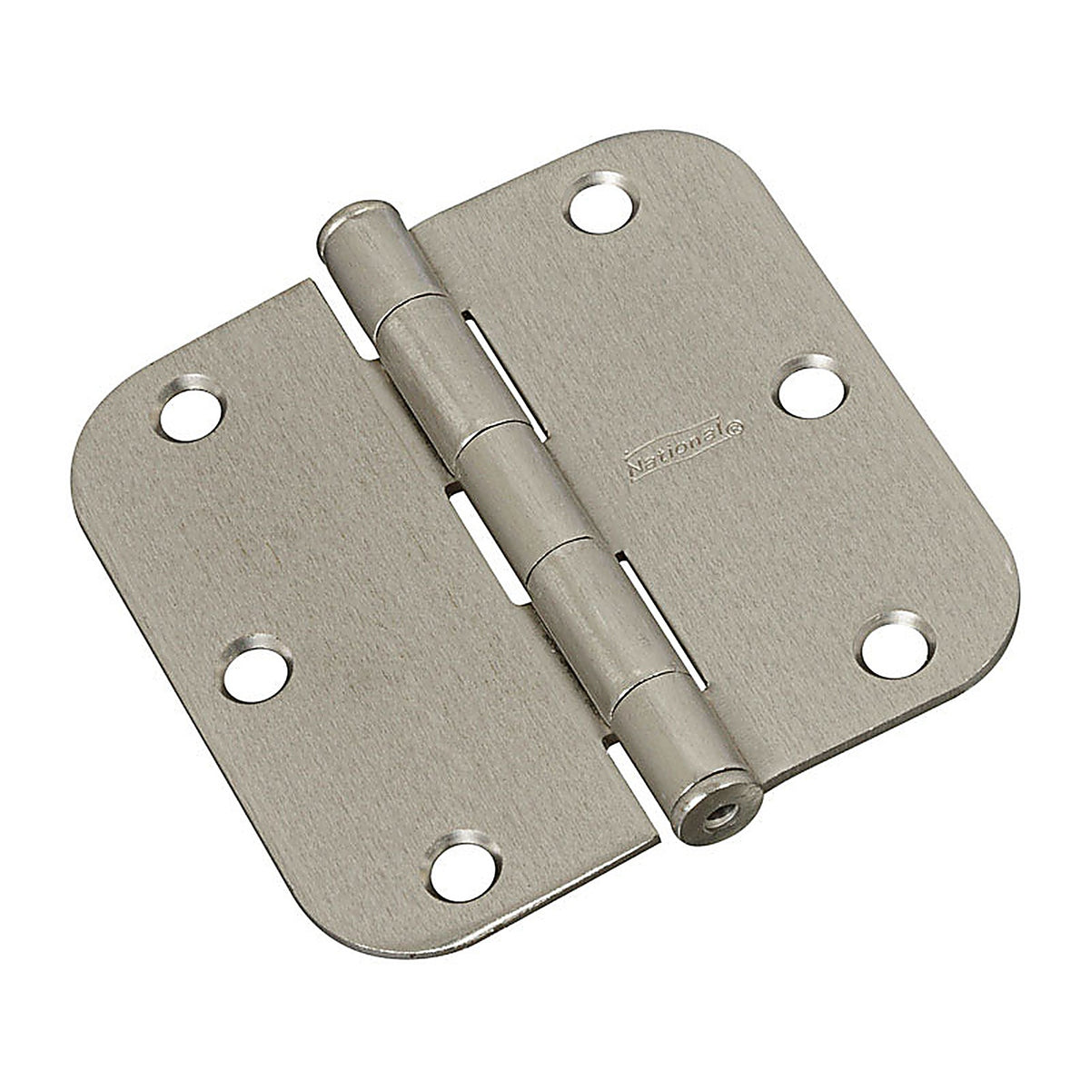 National Hardware - N830-328 - 3-1/2 in. L Satin Nickel Door Hinge - 3/Pack