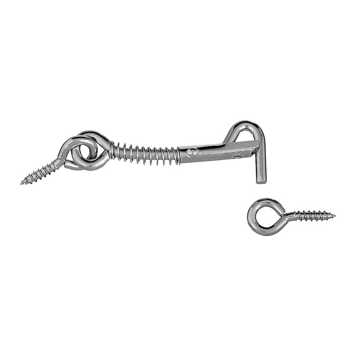 National Hardware - N170-746 - Zinc-Plated Silver Steel 2-1/2 in. L Safety Hook and Eye - 1/Pack