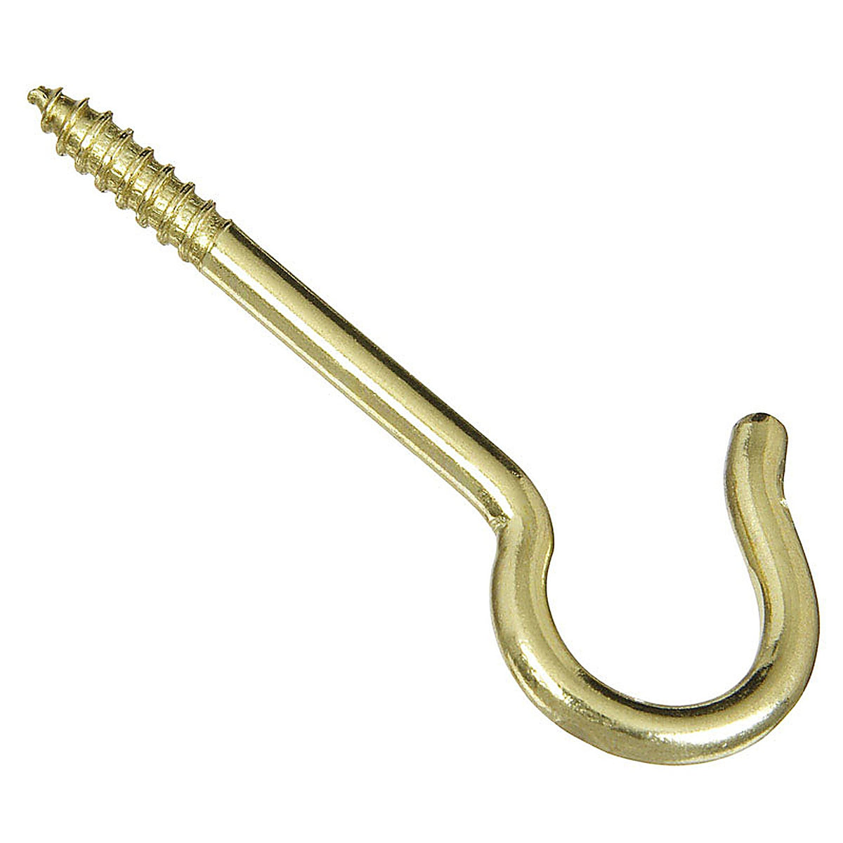 National Hardware - N192-286 - Gold Solid Brass 2-9/16 in. L Ceiling Hook 20 lb. - 3/Pack