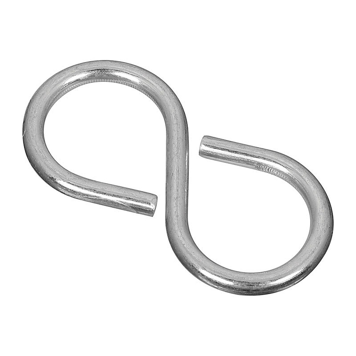 National Hardware - N121-277 - Zinc-Plated Silver Steel 2-1/8 in. L Closed S-Hook 15 lb. - 3/Pack