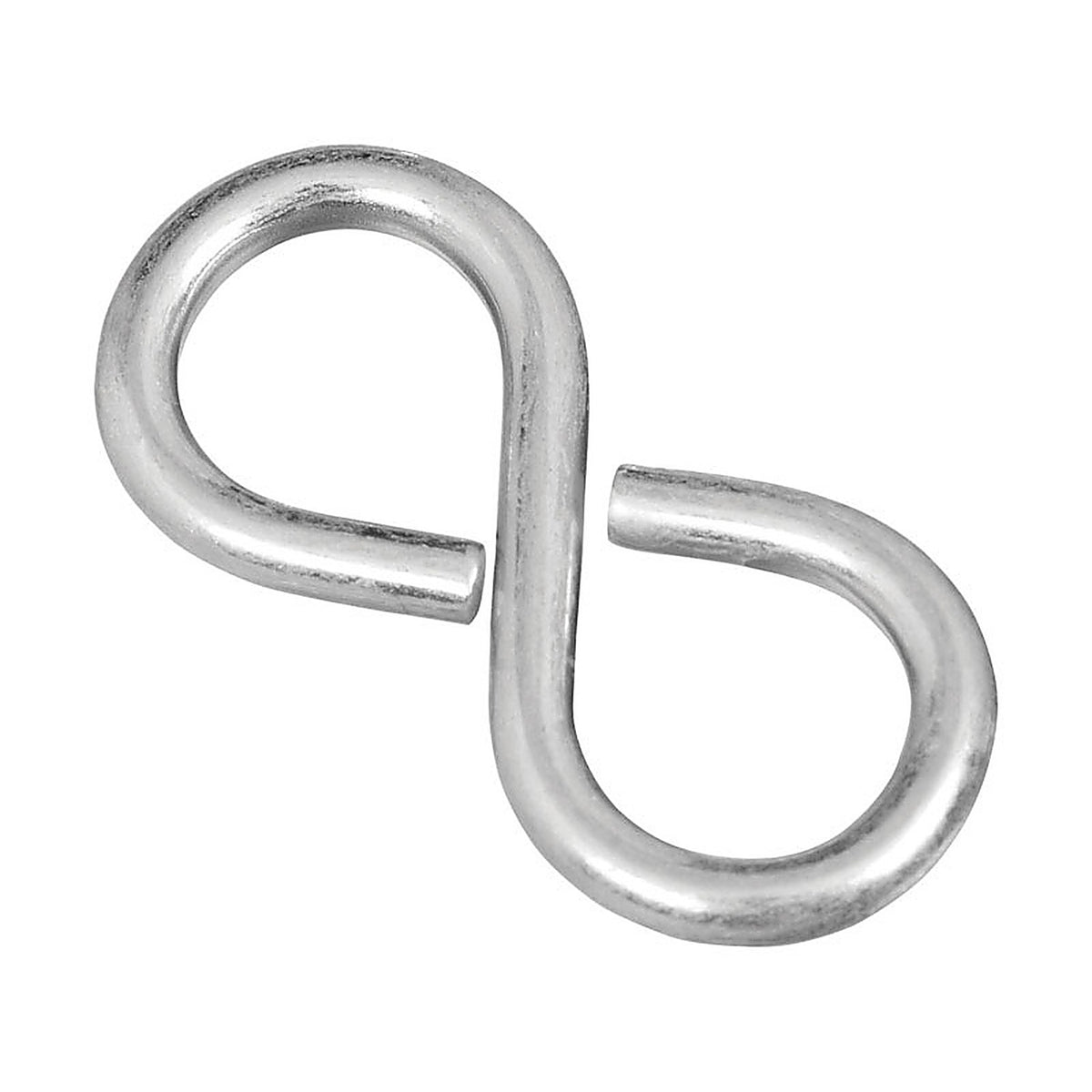 National Hardware - N121-319 - Zinc-Plated Silver Steel 1-5/8 in. L Closed S-Hook 15 lb. - 4/Pack
