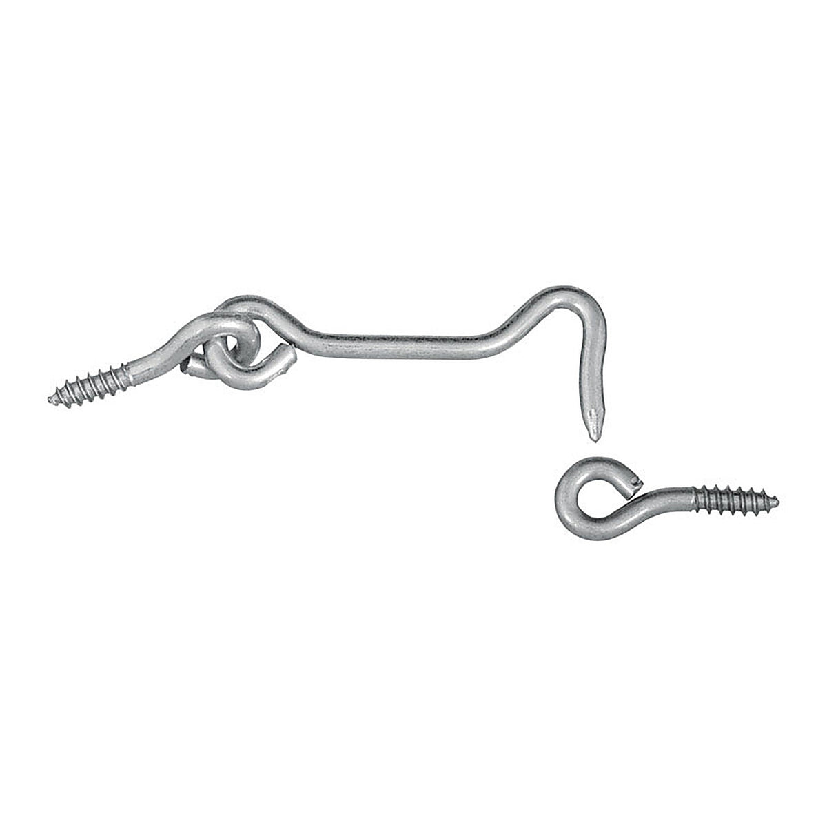 National Hardware - N117-952 - Zinc-Plated Silver Steel 2-1/2 in. L Hook and Eye - 2/Pack