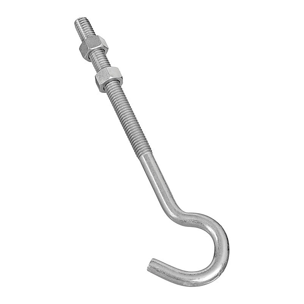 National Hardware - N221-697 - Zinc-Plated Silver Steel 7 in. L Hook Bolt 135 lb. - 1/Pack