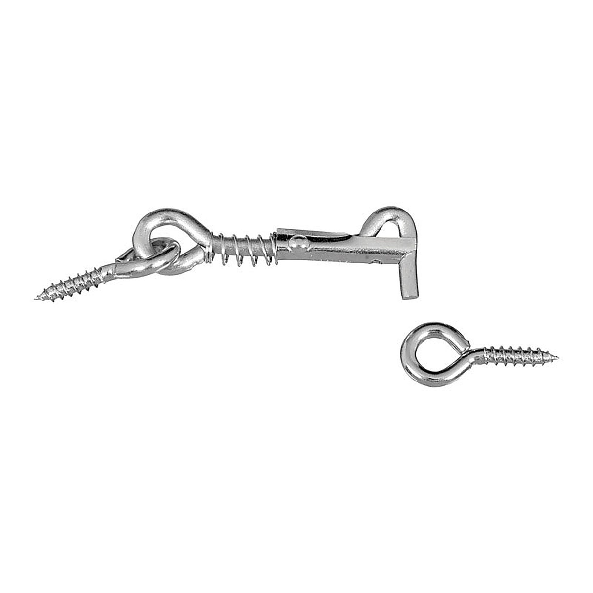 National Hardware - N170-738 - Zinc-Plated Silver Steel 2 in. L Safety Hook and Eye - 1/Pack