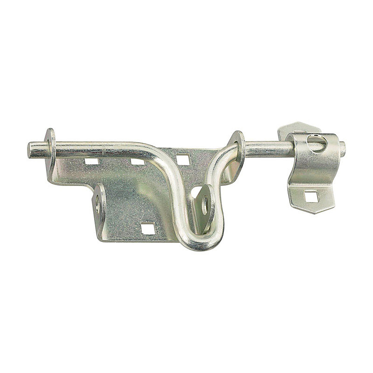 National Hardware - N165-555 - 6.19 in. H Zinc-Plated Silver Steel Sliding Bolt Door/Gate Latch